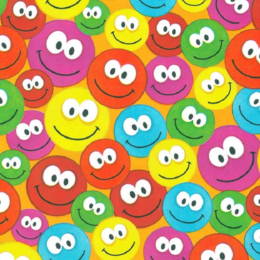 Smiley inpakpapier - Coated dessin