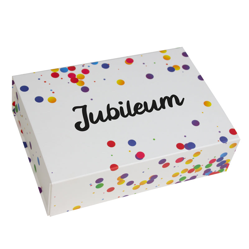 Jubileum magneetdozen - Confetti