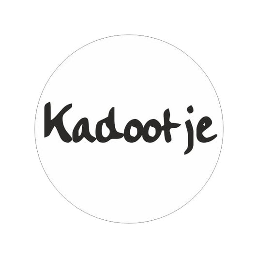 Etiketten stikker - Kadootje rond