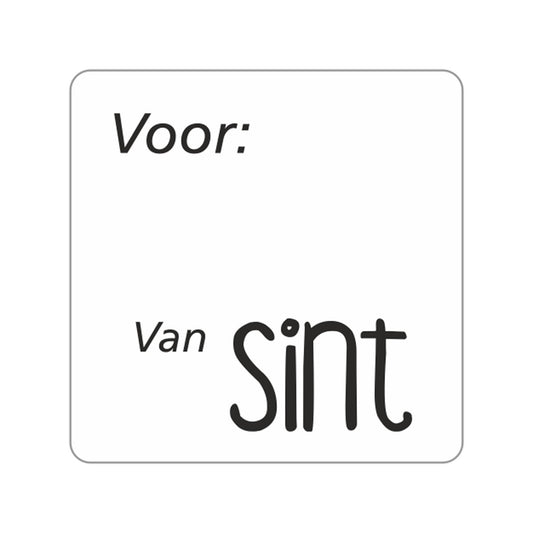 Etiketten - Van Sint stikker