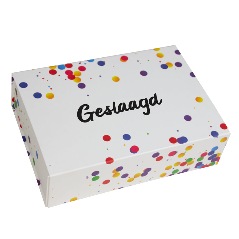 Geslaagd confetti  - magneetdozen